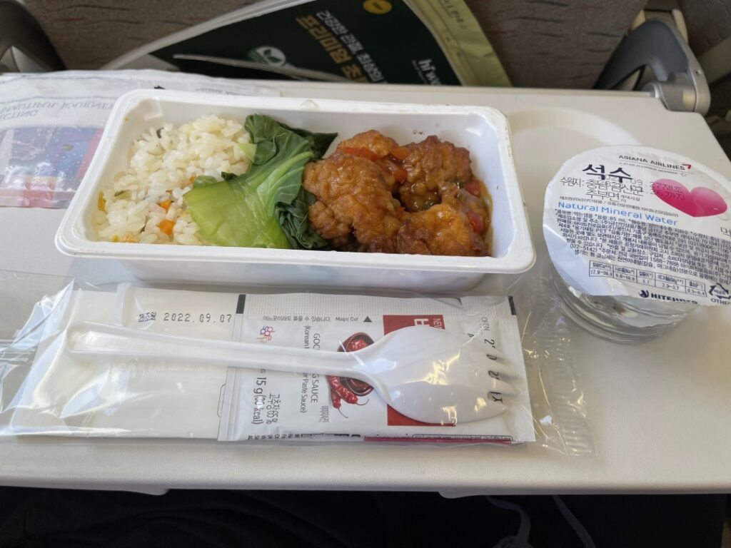 アシアナ航空の機内食
